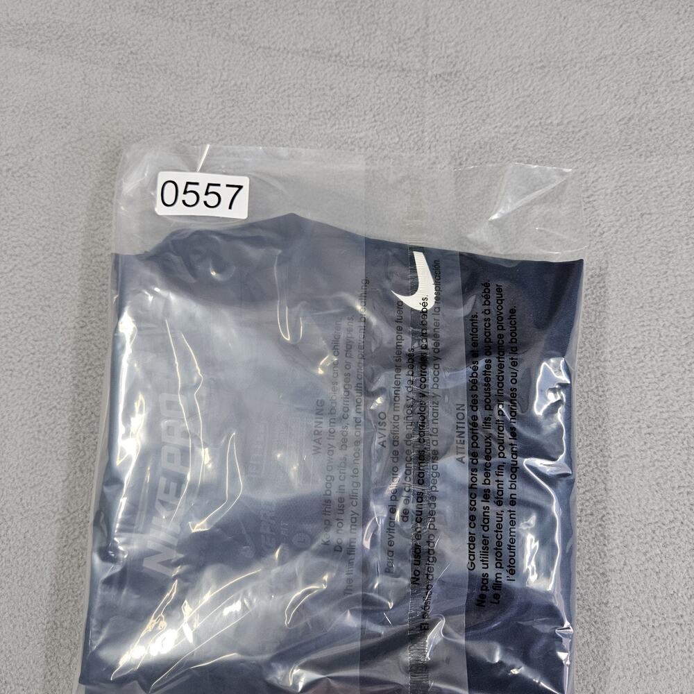 Nike Pro Shirt Mens Large Blue Fitted Dri Fit Stretch Lightweight Athletic Train - Picture 10 of 10